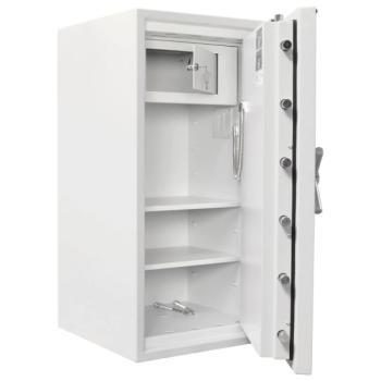 Rottner Wertschutzschrank EN4 Projekt 100 Fire Premium Doppelbartschloss lichtgrau T05949